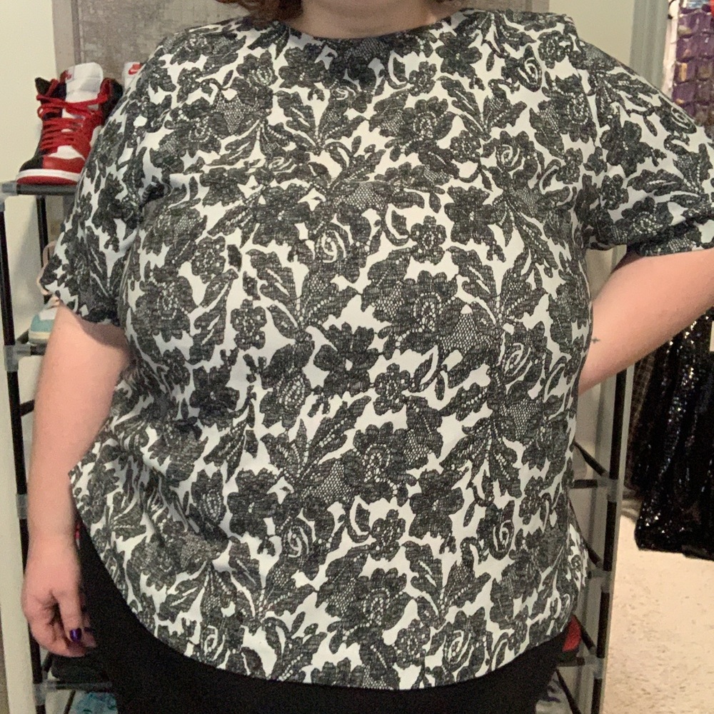 Lace Printed Top